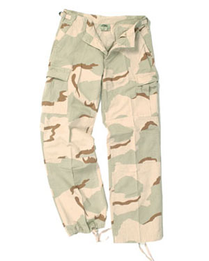 Kalhoty d-Emsk-o US BDU R/S PREWASH 3col DESERT